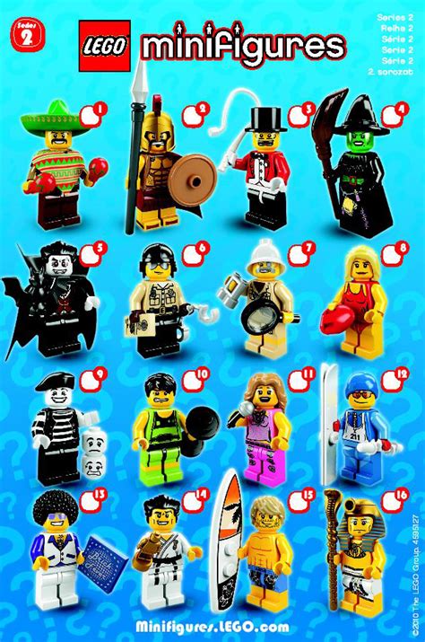 lego minifigures series 2 list